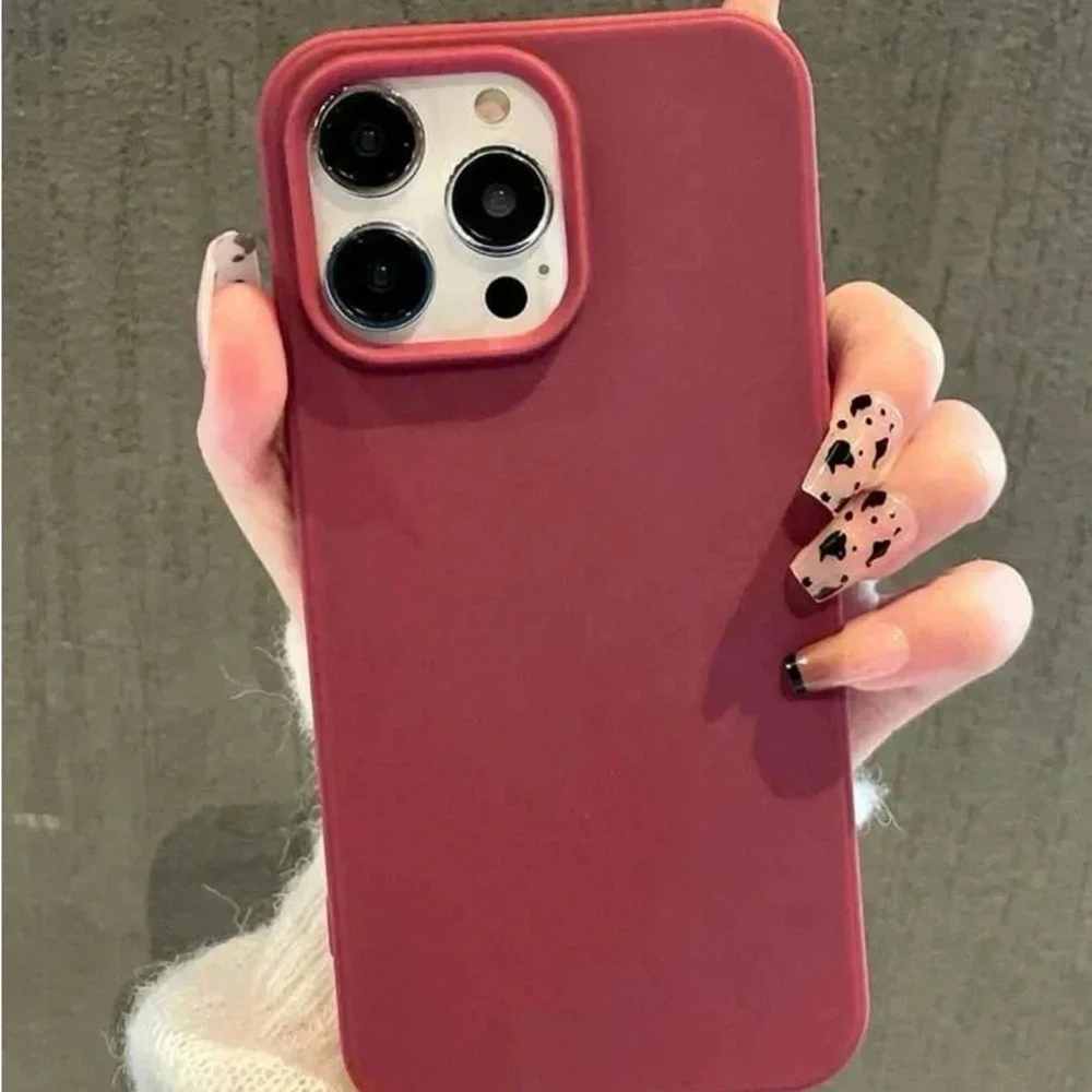 ⚠️Clearance iPhone 13/Pro/Pro Max Solid Burgundy Phone Case SAU - Picture 2 of 3